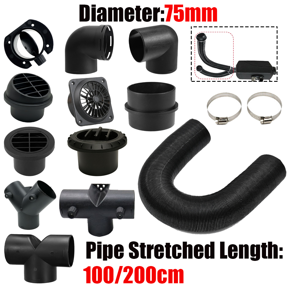 Diesel Heater Silencer Muffler - 75mm Diameter 1/2M Length Air Diesel
