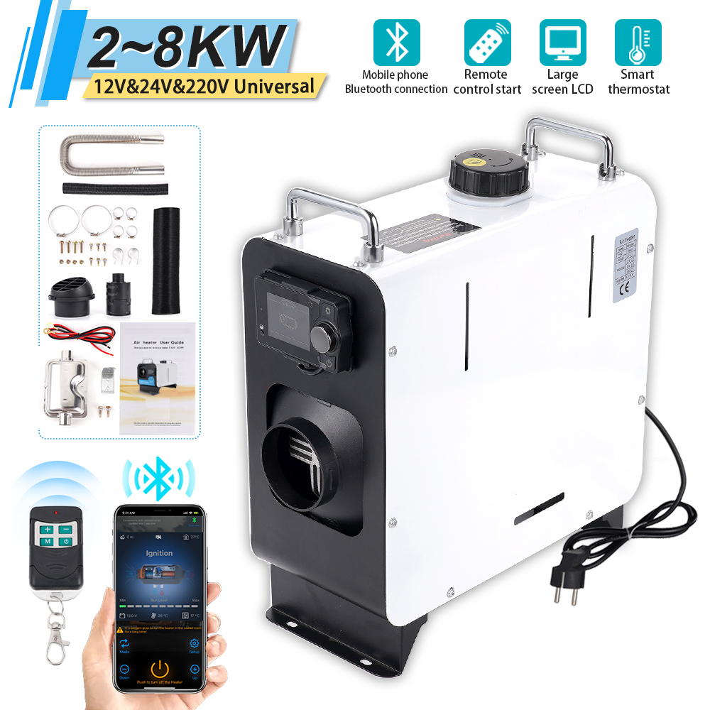 Diesel Parking Heater 8Kw 24V - Universal 2-8KW Air Diesel Heater 12V&24V&220V