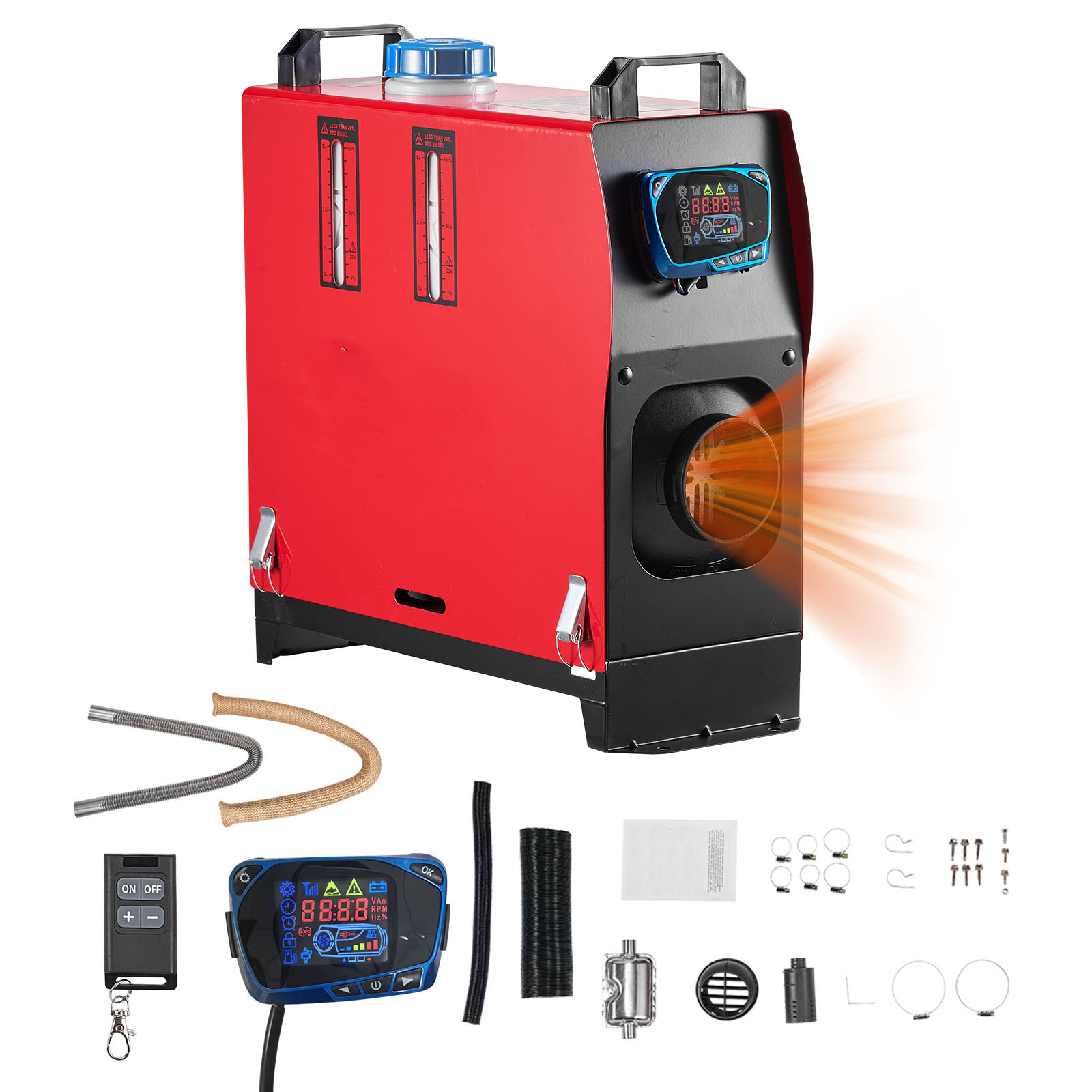 Diesel Heater 2Kw - SucceBuy 8KW Diesel Air Heater DC12-24V