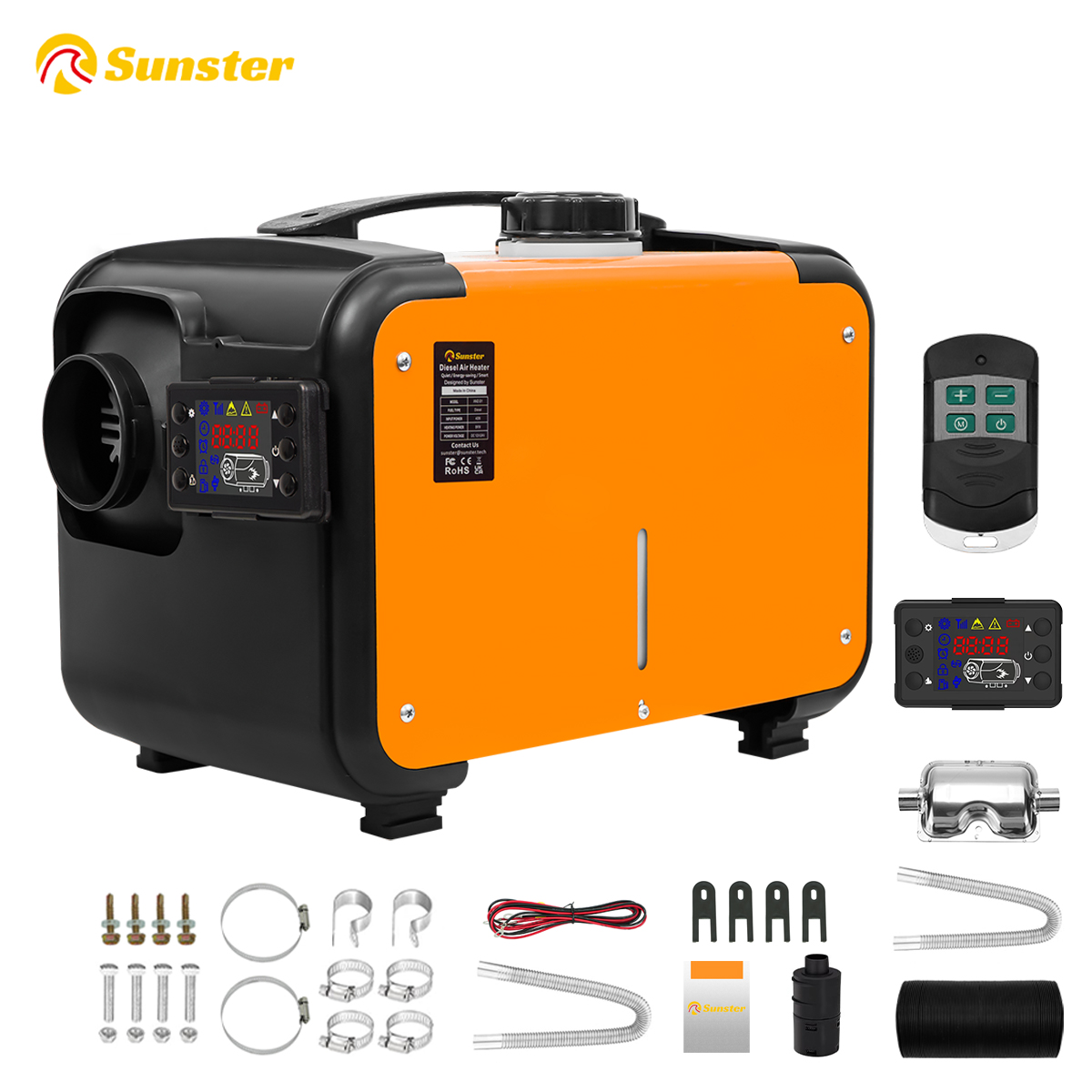 12V Diesel Heater With Remote - 12V/24V Heater For Car 8KW Diesel