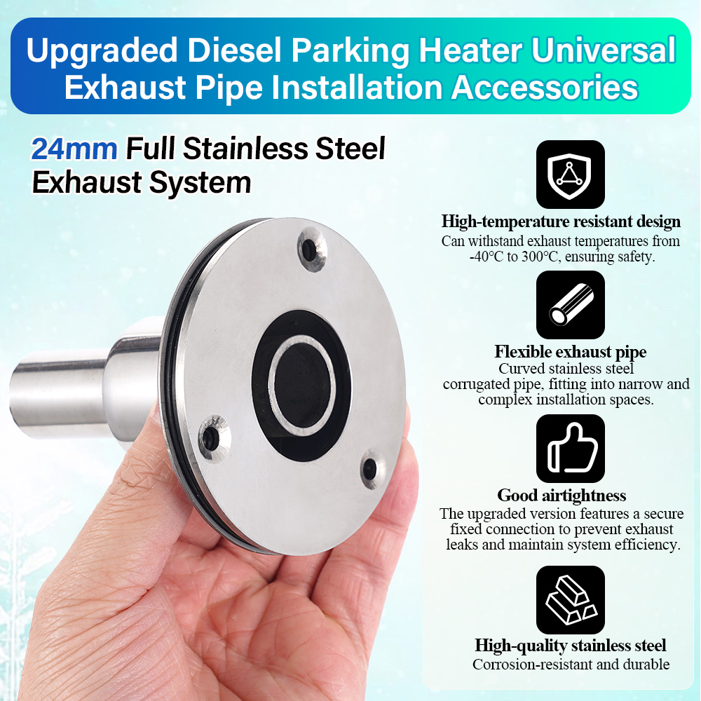 24mm Diesel Heater Exhaust Pip - Diesel Heater Ducting Kit recension och pris