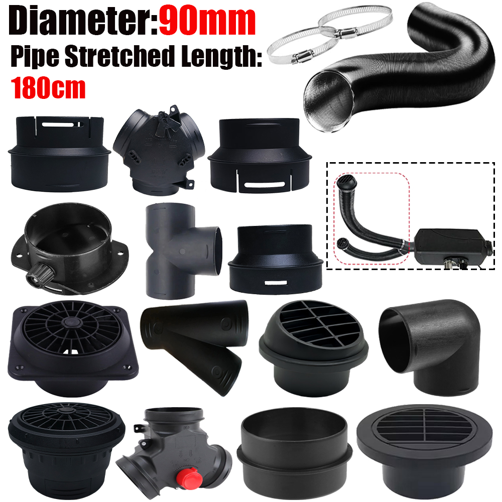 1.8M Length 90mm Diameter Air  - Diesel Heater Ducting Kit recension och pris