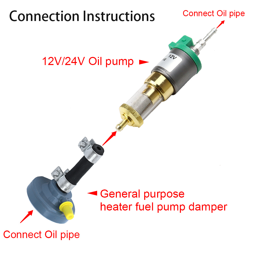 Universal Heater Fuel Pump Dam - Diesel Heater Silencer Muffler recension och pris