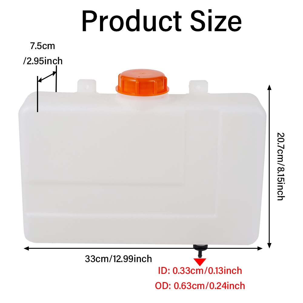 7L Thickened Plastic Fuel Tank - Diesel Heater 2Kw recension och pris