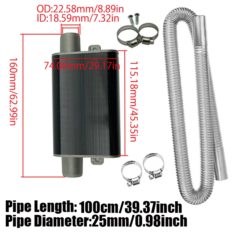 100cm Air Diesel Parking Heate - Diesel Heater Silencer Muffler recension och pris