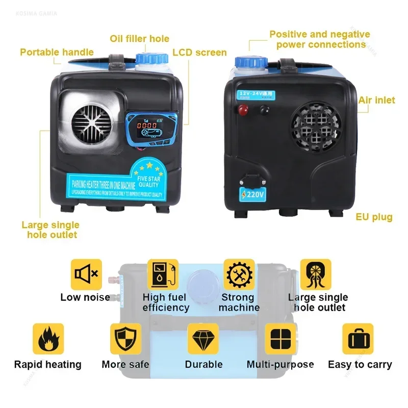 12V 24V 220V Diesel Air Parkin - 12V Diesel Heater With Remote recension och pris