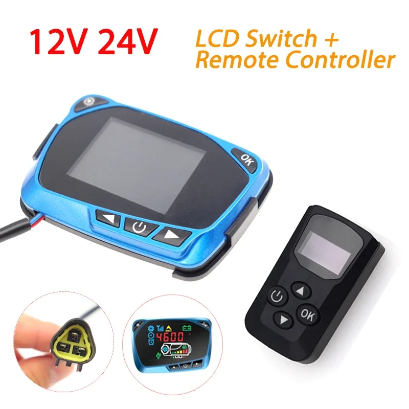 12V 24V Parking Heater LCD Dis - 12V Diesel Heater With Remote recension och pris