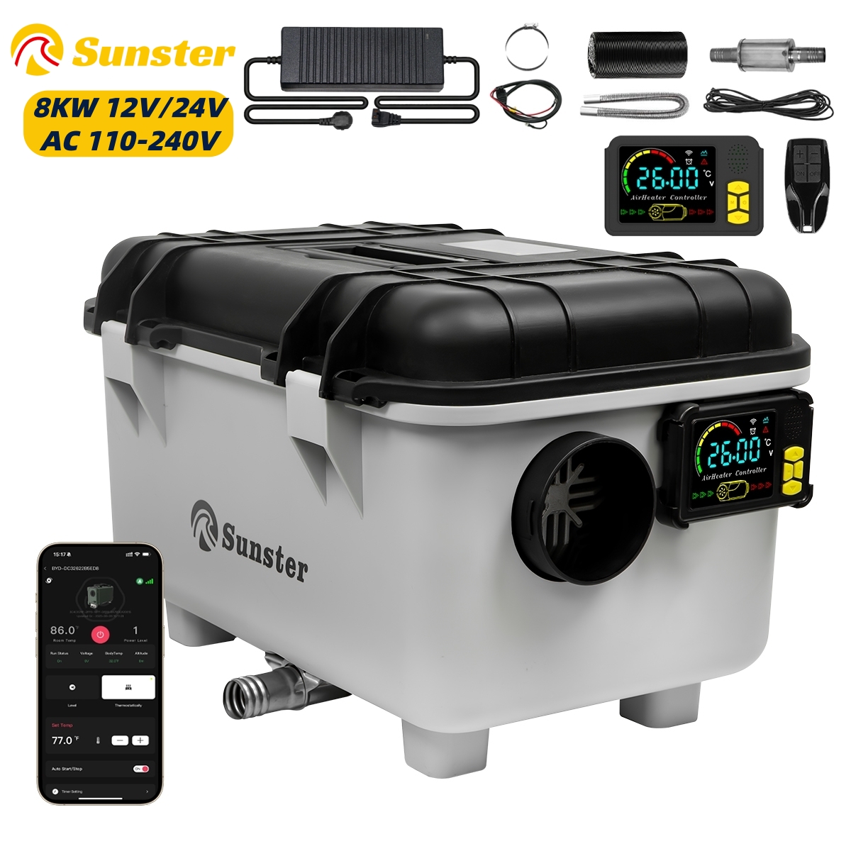 8KW 12V/24V/230V Toolbox Diese - Diesel Parking Heater 8Kw 24V recension och pris